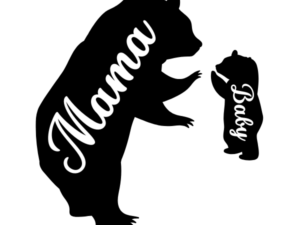 Mama and Baby Stylish Decal