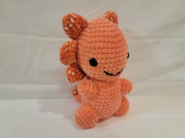 Handmade Crochet Axolotl Plush – 11" Tall