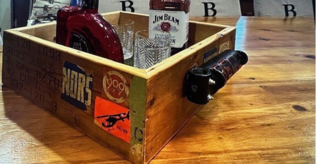 Vintage Aviation Crate Caddy
